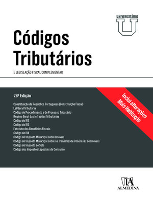 cover image of Códigos Tributários--Edição Universitária--26ª Edição